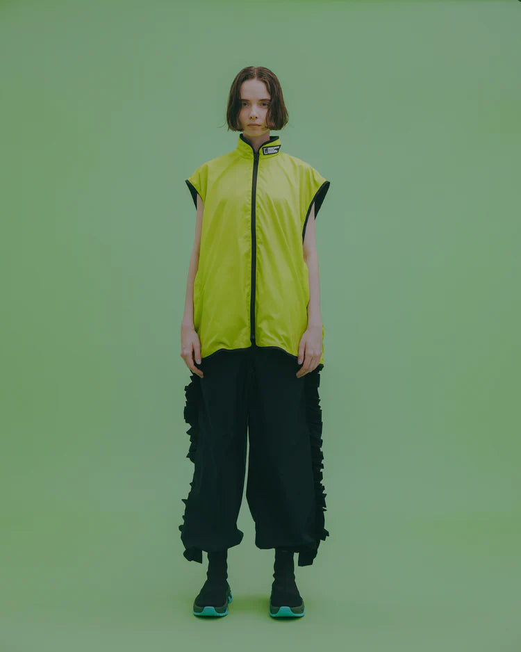 NON TOKYO REVERSIBLE VELOUR VEST (BLACK×GREEN)