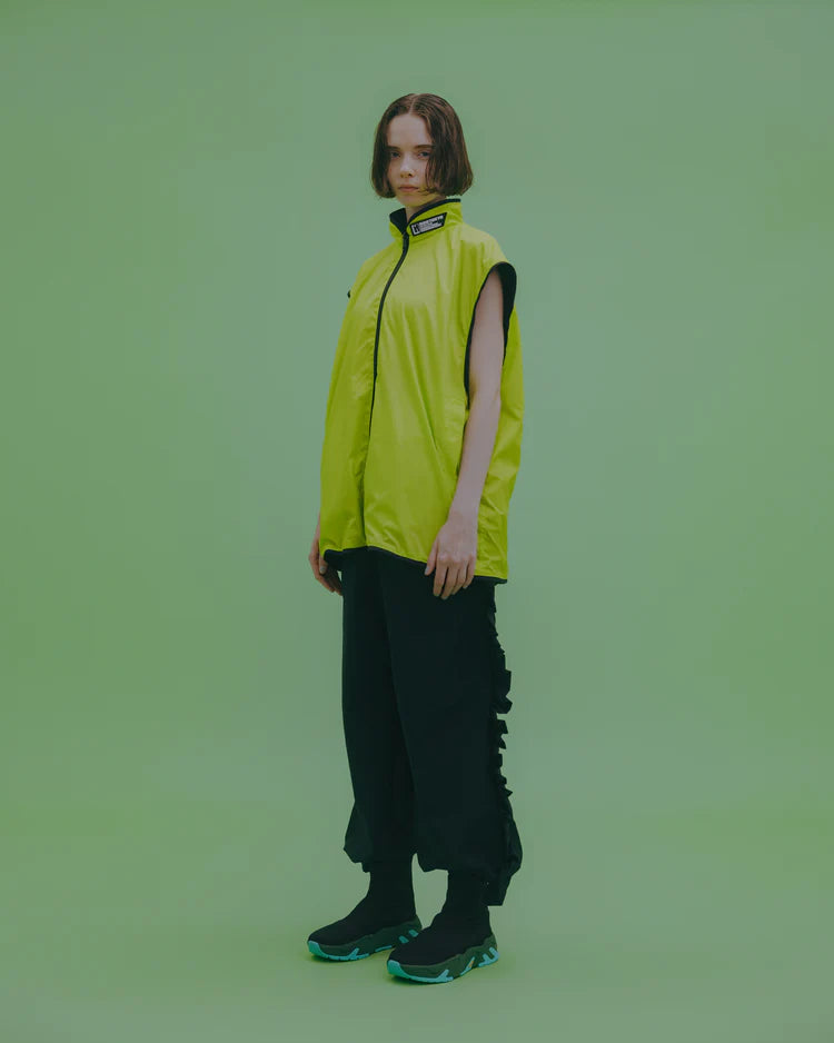 NON TOKYO REVERSIBLE VELOUR VEST (BLACK×GREEN)