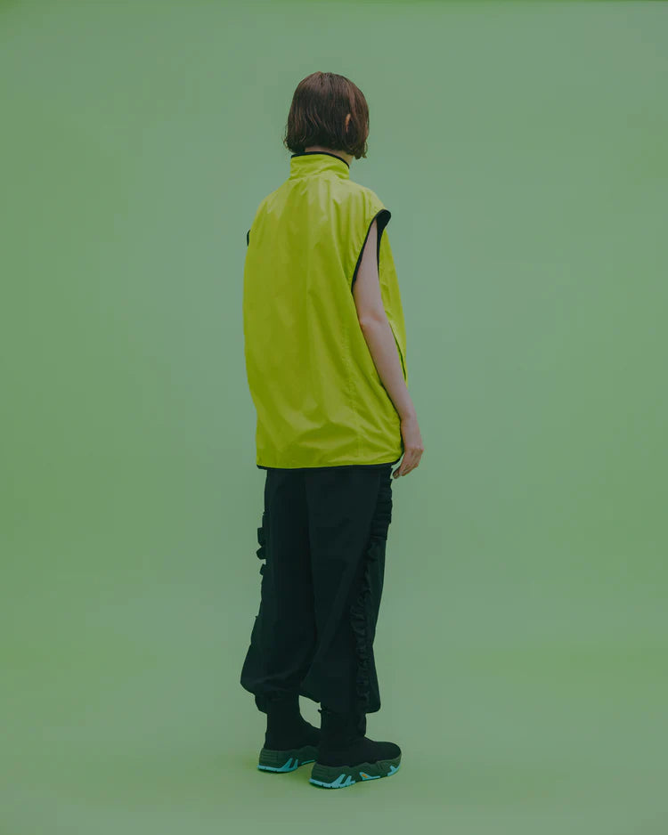 NON TOKYO REVERSIBLE VELOUR VEST (BLACK×GREEN)