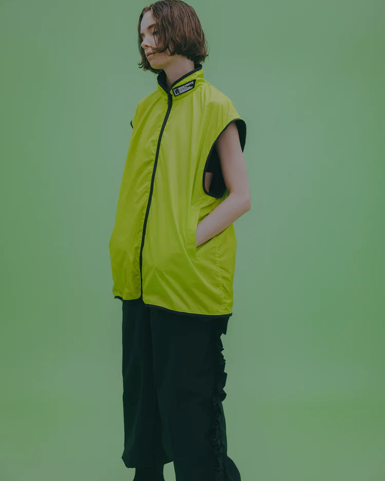 NON TOKYO REVERSIBLE VELOUR VEST (BLACK×GREEN)