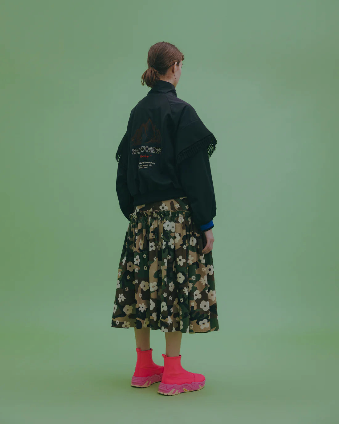 NON TOKYO FRINGE TRACK JACKET (BLACK)