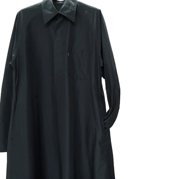 NON TOKYO FLOWER PATCH SHIRT ONE-PIECE (BLACK)