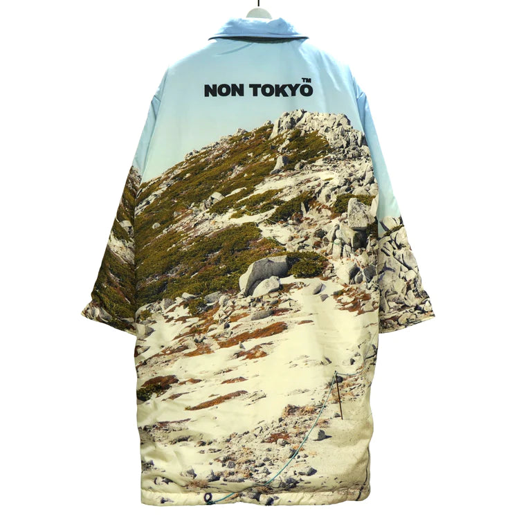 NON TOKYO REVERSIBLE BATTING COAT (SNOW MOUNTAIN×BEIGE)