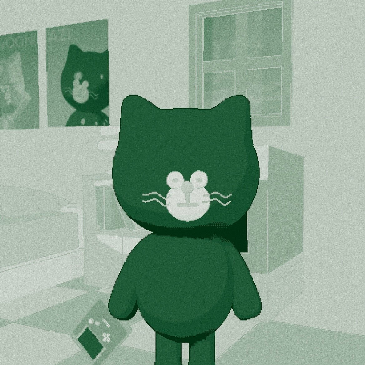 romroom【あじが一緒にゲームをしたそうにしている…(green)】420 POSTER