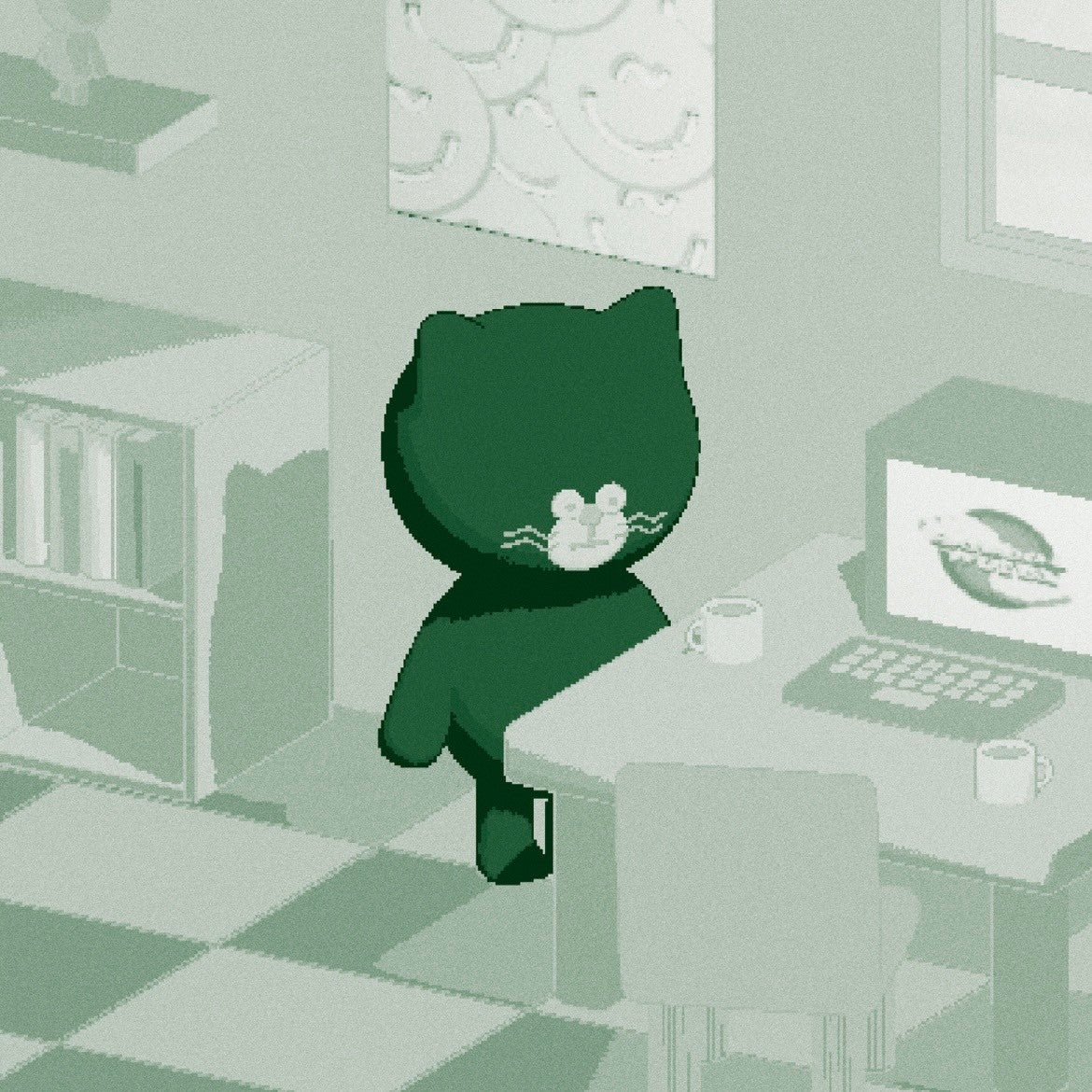 romroom【あじに話しかける?(green)】420 POSTER