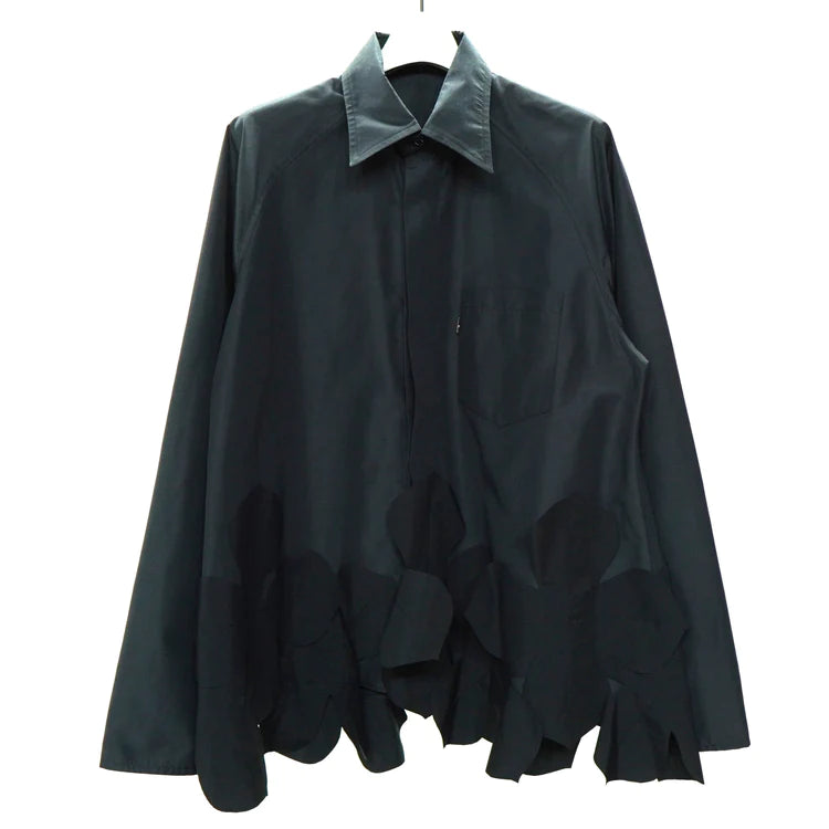 NON TOKYO FLOWER PATCH SHIRT (BLACK)