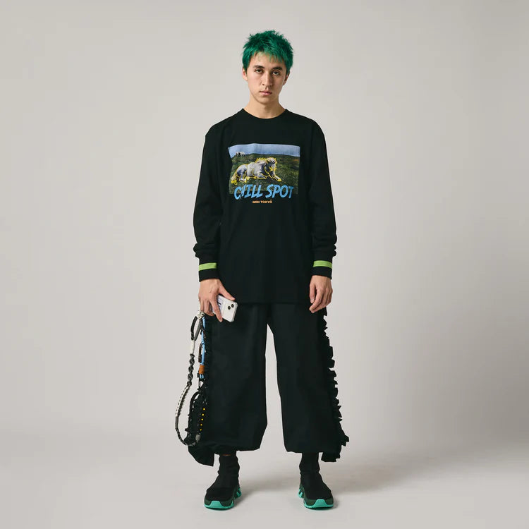 NON TOKYO FRILL TRUCK PANTS (BLACK)