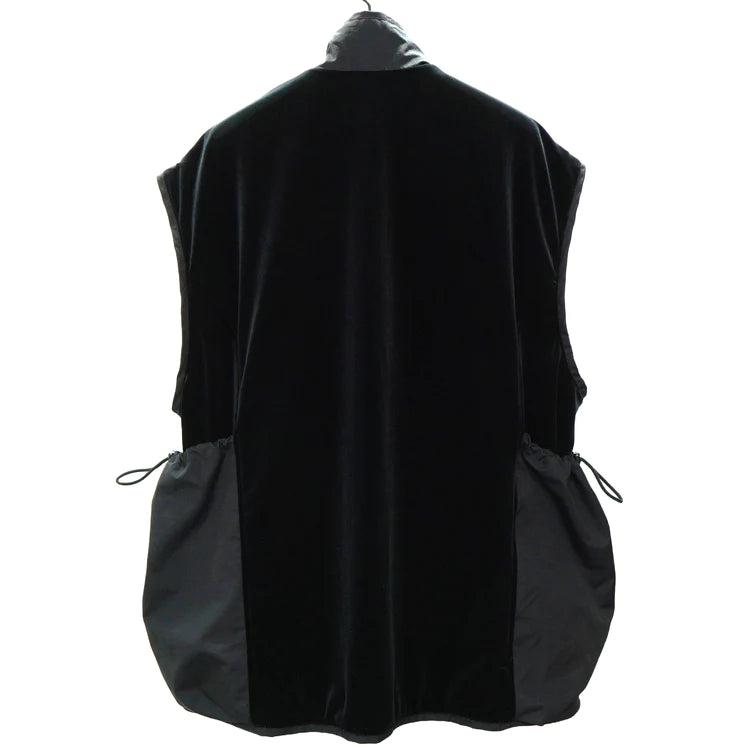 NON TOKYO REVERSIBLE VELOUR VEST (BLACK×GREEN)