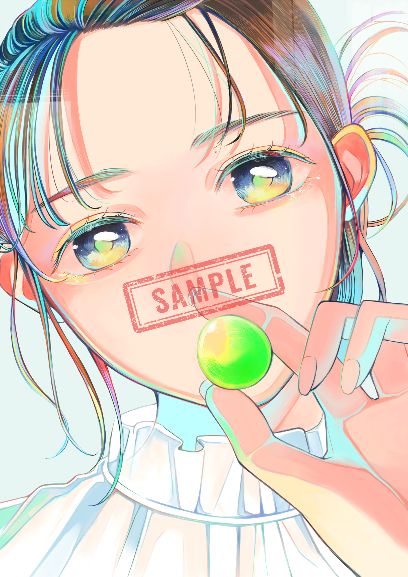 #緑 -リチャード君「Transparency」 Art Illustration