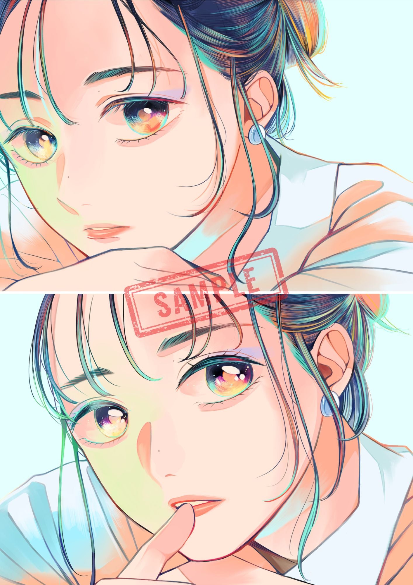 #視線 -リチャード君「Transparency」 Art Illustration