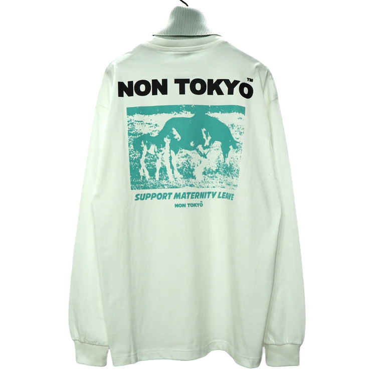 NON TOKYO HI‐NECK LONG T/S (WHITE)