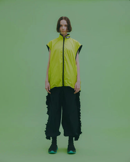 NON TOKYO REVERSIBLE VELOUR VEST (BLACK×GREEN)