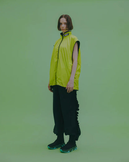 NON TOKYO REVERSIBLE VELOUR VEST (BLACK×GREEN)