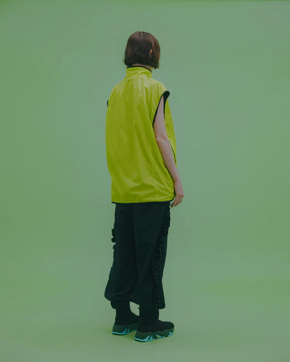 NON TOKYO REVERSIBLE VELOUR VEST (BLACK×GREEN)