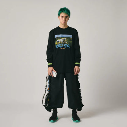 NON TOKYO FRILL TRUCK PANTS (BLACK)