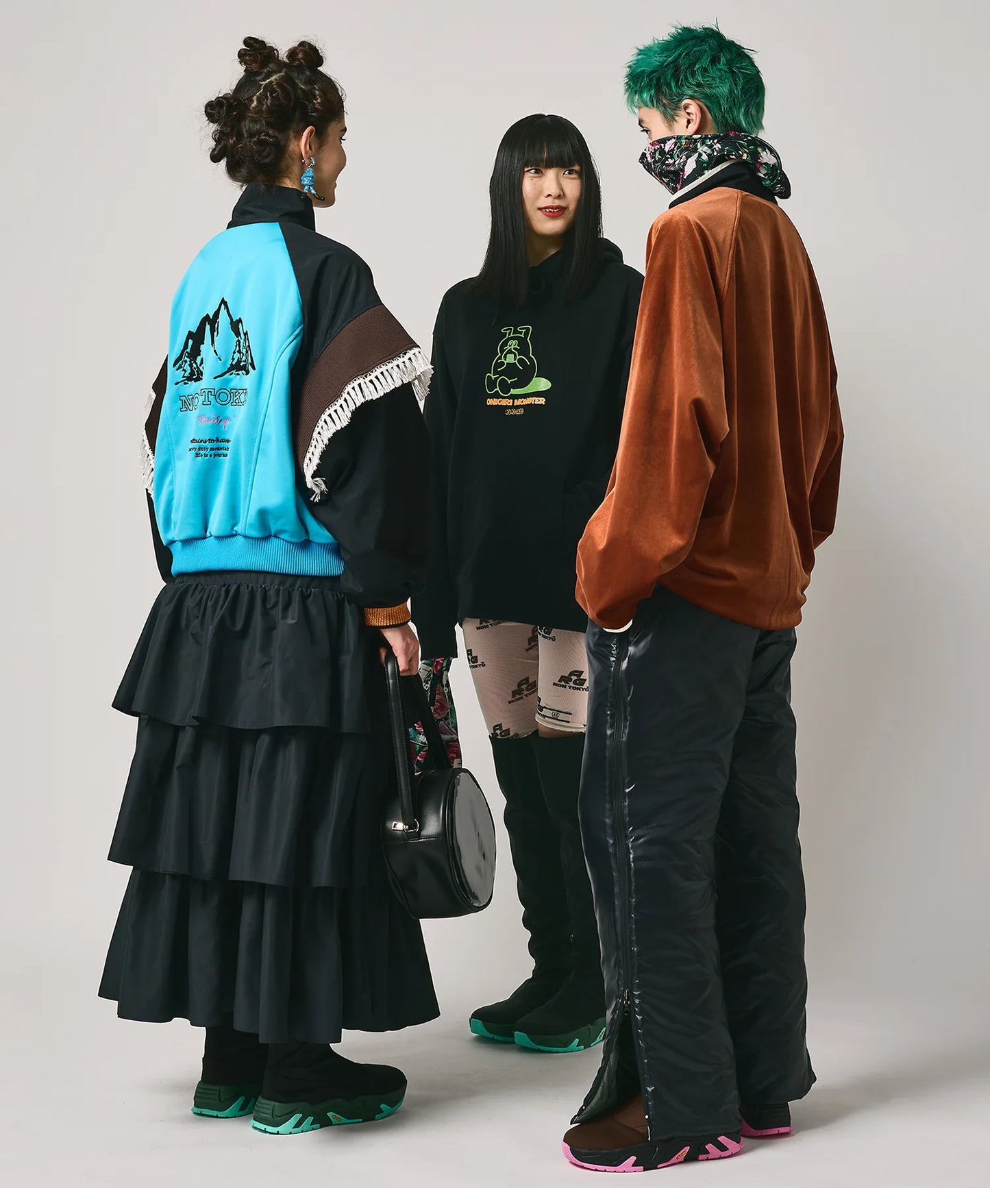 NON TOKYO FRINGE TRACK JACKET (BLUE)
