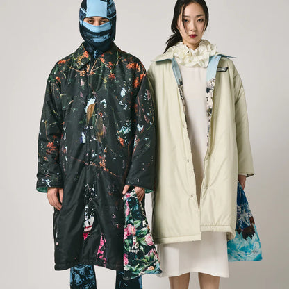 NON TOKYO  REVERSIBLE BATTING COAT (SNOW MOUNTAIN×BEIGE)