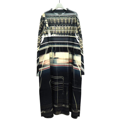 NON TOKYO DIRECT PRINT RIB ONE-PIECE (BLACK)