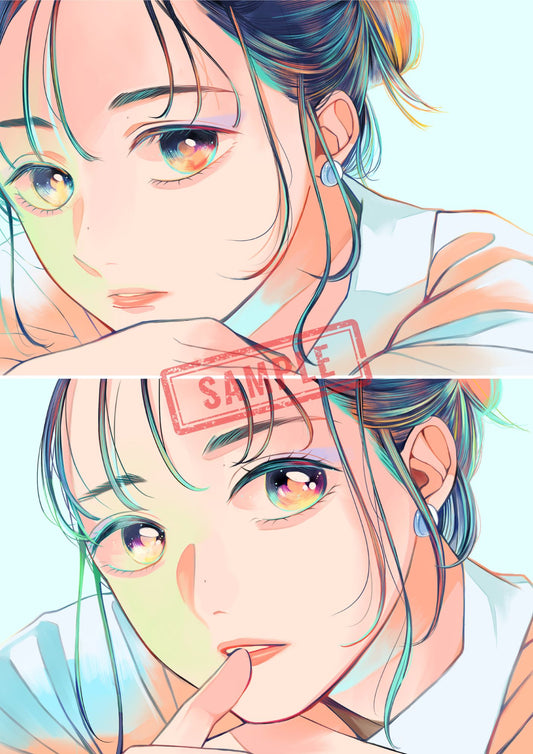 #視線 -リチャード君「Transparency」 Art Illustration