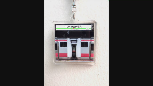 【TOKY∞VER】オカダキサラ×ウチダアキヒコ "AR" embedded Acrylic key chain