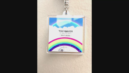 【TOKY∞VER】オカダキサラ×ウチダアキヒコ "AR" embedded Acrylic key chain
