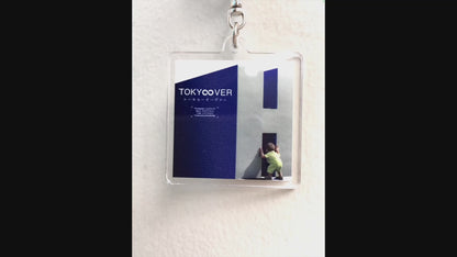 【TOKY∞VER】オカダキサラ×ウチダアキヒコ "AR" embedded Acrylic key chain